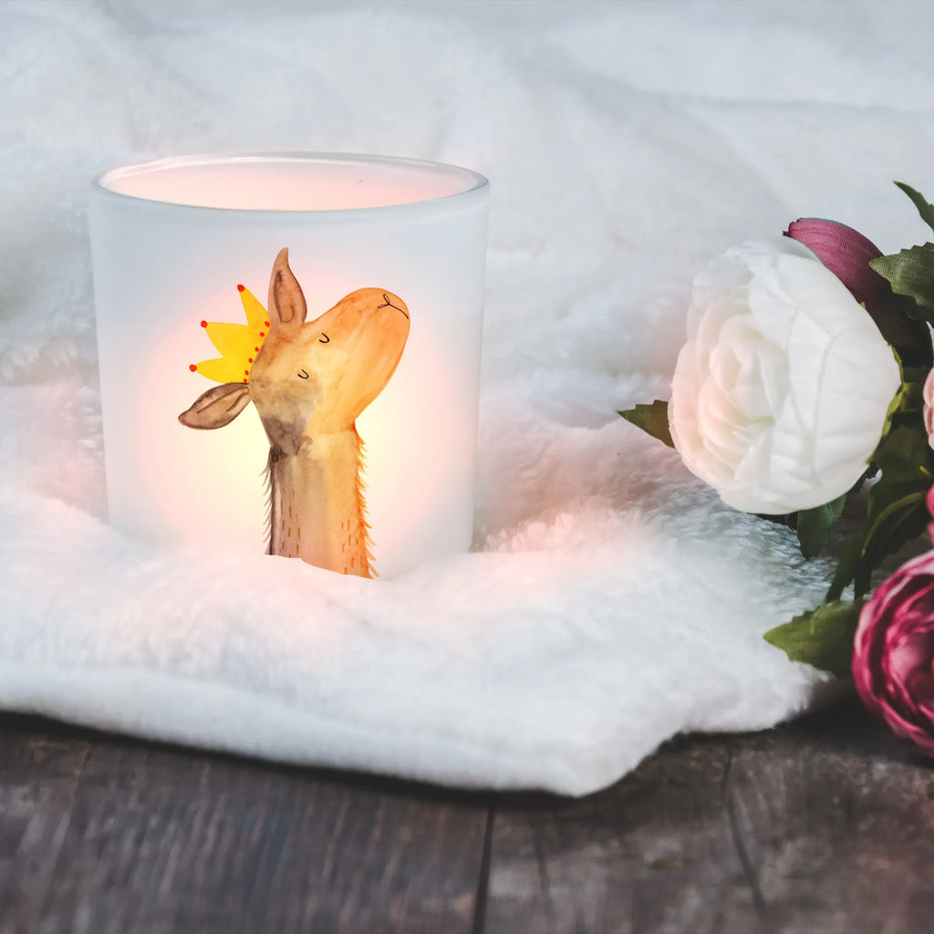 Lantern llama head king Wind light, tealight holder, glass tealight, Llama, llama, alpaca, trendy animal, lamas, king, office colleague, queen, lama, colleague, girlfriend, supervisor, high school graduation, boss, dad, mum