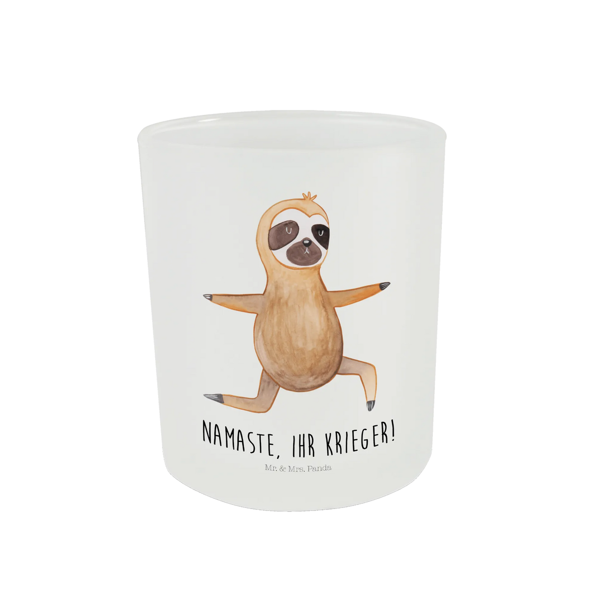 Lantern sloth yoga tealight holder, Wind light, glass tealight, Sloth, sloth, trend animal, namaste, favorite animal, warrior, yoga exercises, lazy, yoga