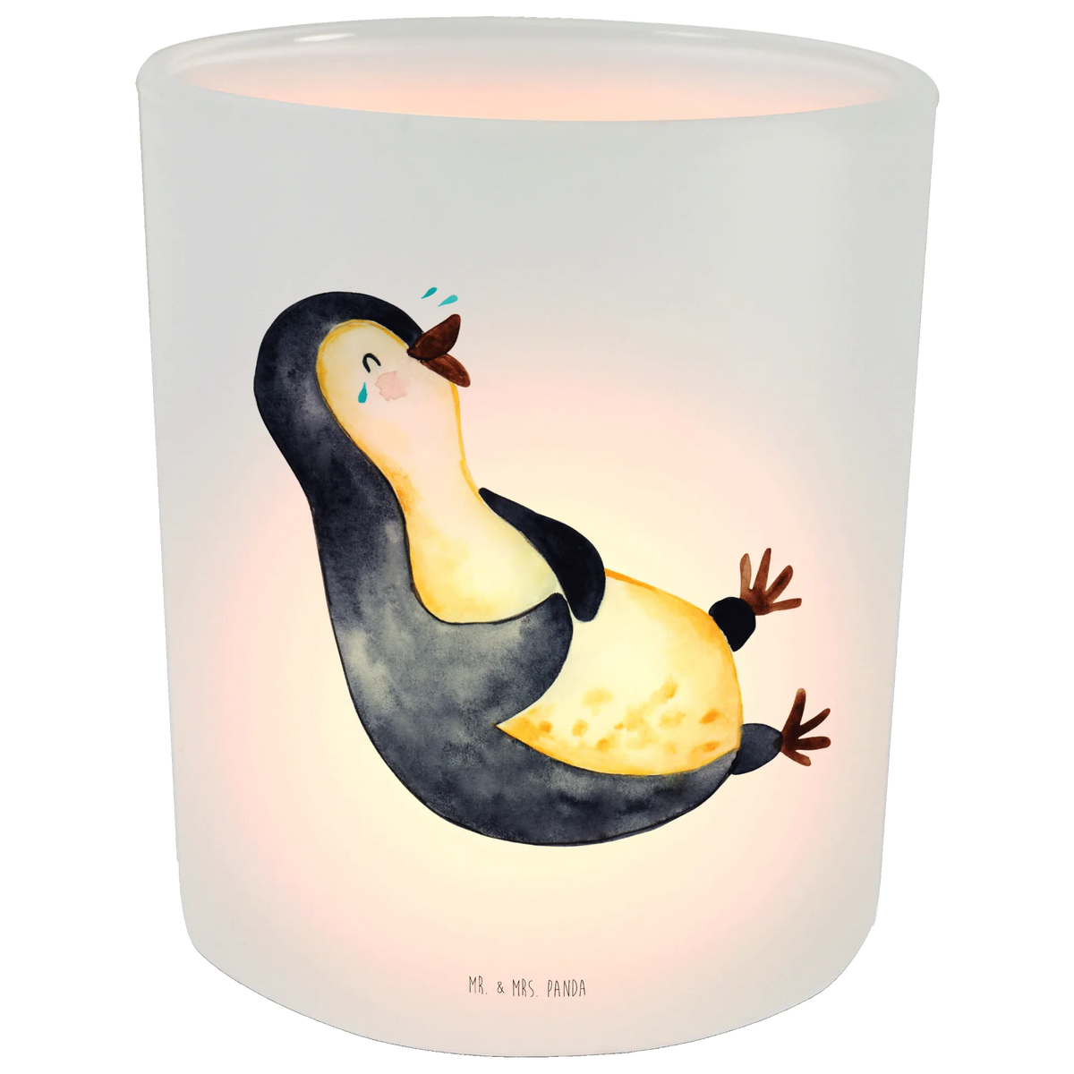 Kerzenhalter Pinguin Lachen Windlicht Glas, Teelichtglas, Teelichthalter, Teelichter, Kerzenglas, Windlicht Kerze, Kerzenlicht, Glas Windlicht, Windlicht Zur Hochzeit, Windlicht Deko, Windlicht Hochzeit, Teelichtgläser, Windlicht Dekorieren, Pinguin, Pinguine, lustiger Spruch, Optimismus, Fröhlich, Lachen, Humor, Fröhlichkeit