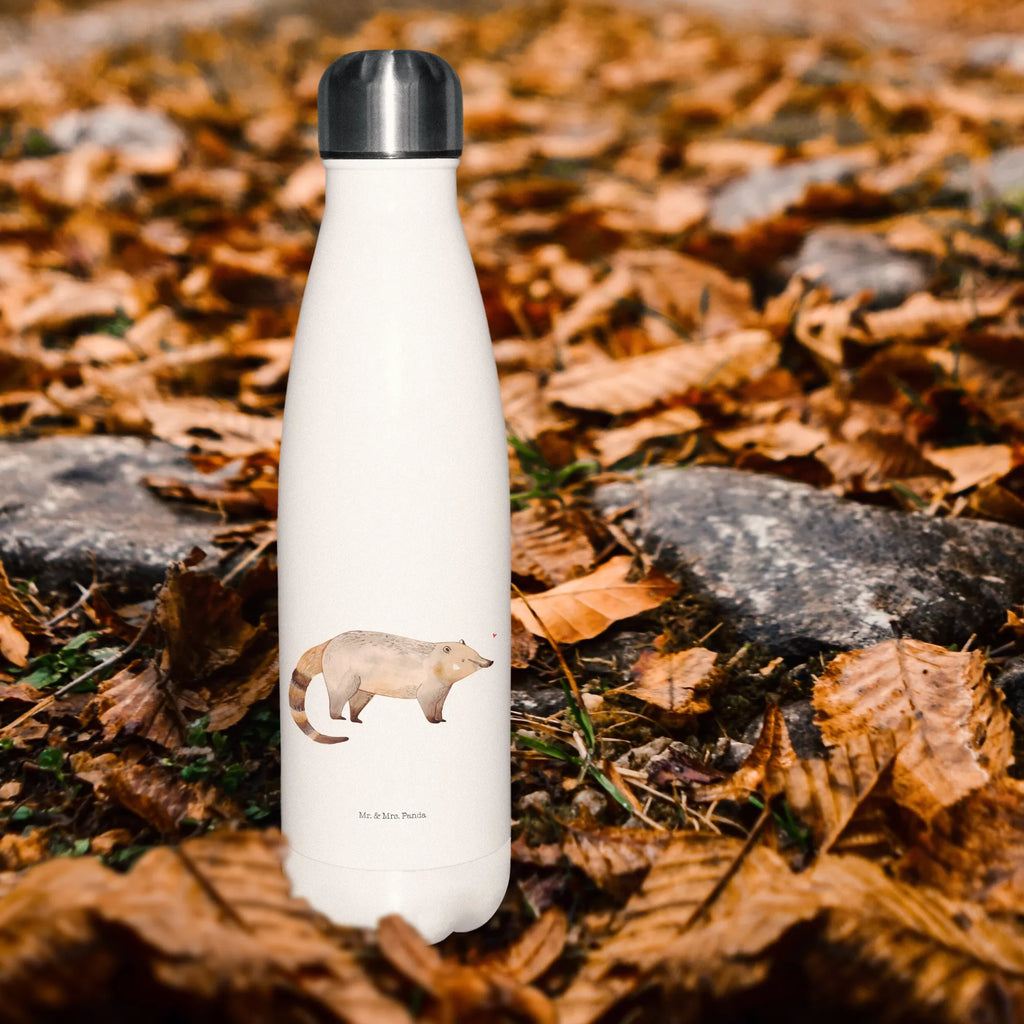 Insulated bottle Nasal Bear stainless steel, Thermos bottles, Thermos, Thermos bottle, Thermos bottle 500ml, small animals, cute, funny, cute animal motives, hand drawn, small world, funny sayings, good mood, happy, gifts, gift ideas, special gifts, animal lover, card, nose bear, bear, Nose bear, trunk bear