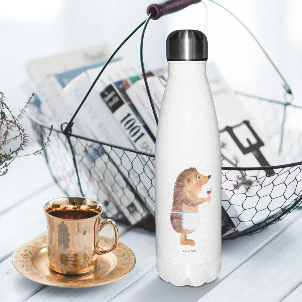 Insulated bottle Hedgehog wine stainless steel, Thermos bottle, Thermos bottles, Thermos bottle 500ml, Thermos, small animals, cute, funny, cute animal motives, hand drawn, small world, funny sayings, good mood, happy, gifts, gift ideas, special gifts, animal lover, card, hedgehog, red wine, gift wine drinker, white wine, wine decoration, wine saying, gift wine lover, drinking wine, wine glass