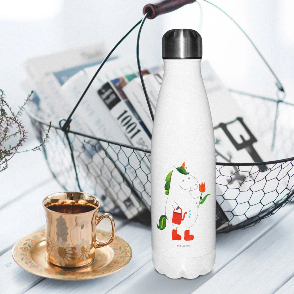 Insulated bottle unicorn gardener stainless steel, Thermos bottle 500ml, Thermos bottles, Thermos, Thermos bottle, unicorn, unicorns, garden, gardener present, Watering-Can, Girlfriend gift, gardener gift, Flower, Unicorn