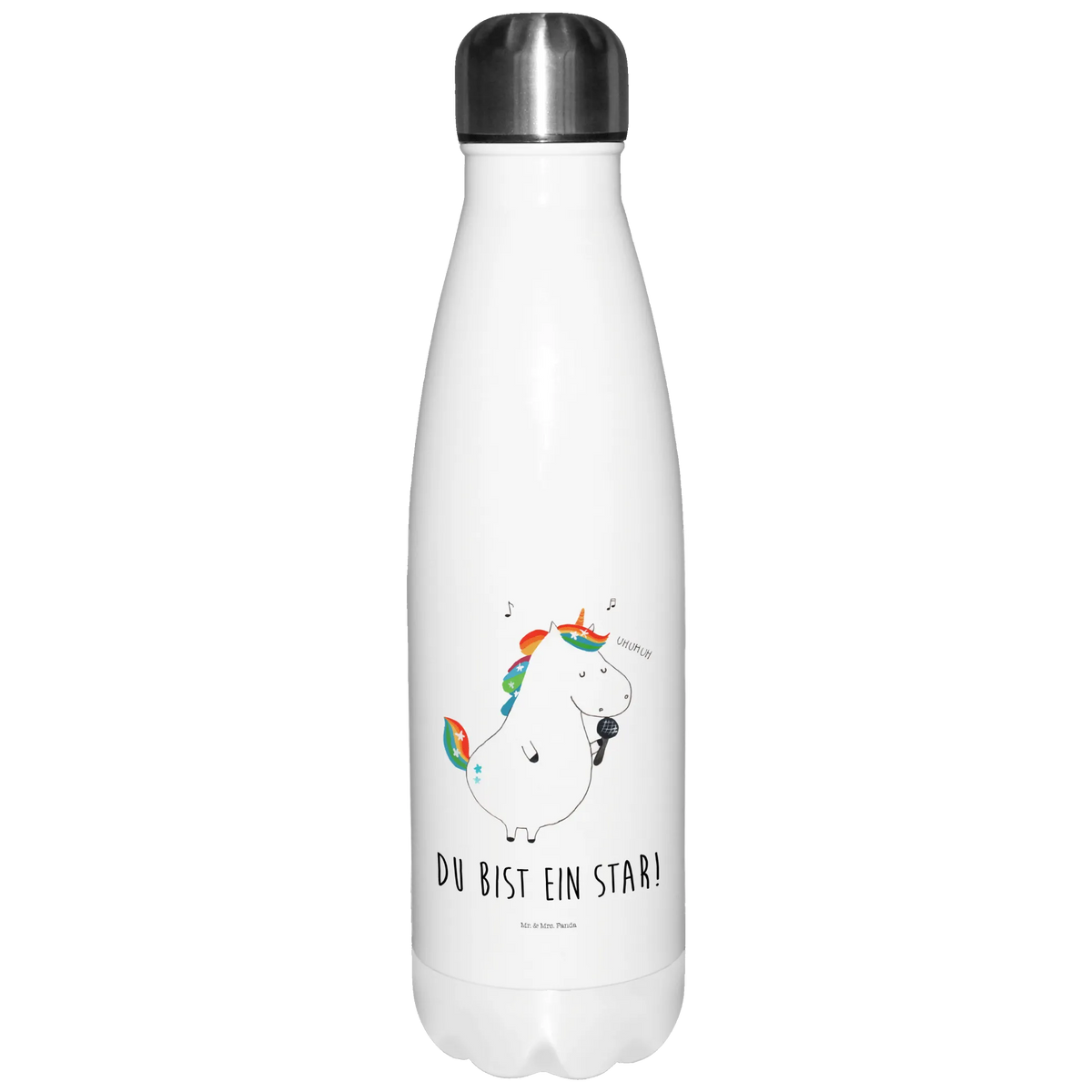 Insulated bottle unicorn Singer Singer gift, celebration, Birthday, unicorn saying, confetti, Singer present