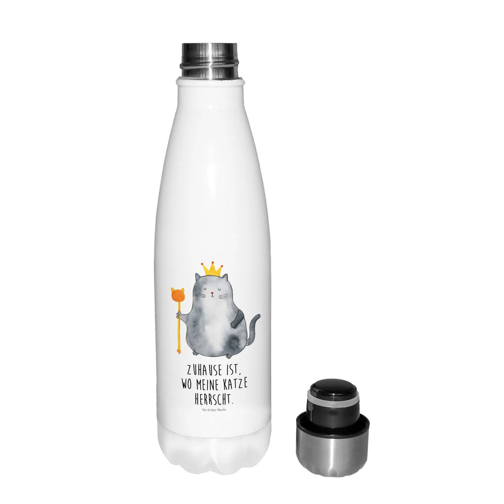 Insulated bottle Cat king Thermos, stainless steel, Thermos bottles, Thermos bottle 500ml, Thermos bottle, cat, tomcat, kitty, meow, kitten, housecat, mama cat, love cats, cat image, cat fan, cat lover, cat fancier, cat decoration, gift for cat lover, cat owner, funny cats, cat sayings, cat motto, funny cat gifts, fan merchandise, cat stuff, animal lover, apartment, cats, queen, family, pussy, moving in, move, tenement, first own apartment, king, pet