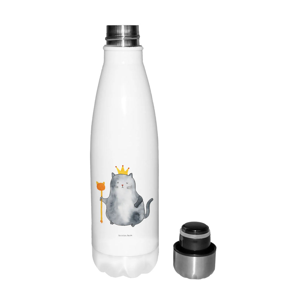Insulated bottle Cat king Thermos, stainless steel, Thermos bottles, Thermos bottle 500ml, Thermos bottle, cat, tomcat, kitty, meow, kitten, housecat, mama cat, love cats, cat image, cat fan, cat lover, cat fancier, cat decoration, gift for cat lover, cat owner, funny cats, cat sayings, cat motto, funny cat gifts, fan merchandise, cat stuff, animal lover, apartment, cats, queen, family, pussy, moving in, move, tenement, first own apartment, king, pet