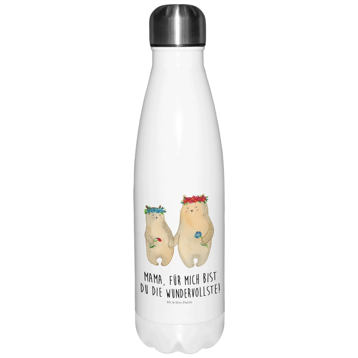 Thermosflasche Bären mit Blumenkranz wanderflasche, Sprudelflasche, Wasserflasche, edelstahl isolierflasche, isolier trinkflasche, Edelstahl Thermosflasche, thermobehälter, Thermoflasche Edelstahl, schulflasche, thermobottle, flasche aus edelstahl, Trinkflasche, Trinkgefäß, Getränkeflasche, isolierflaschen, thermo trinkflasche, isolierbehälter, Outdoorflasche, reiseflasche, trinkflaschen, Kaffeeflasche, Teeflasche, Trinkflasche Isoliert, edelstahl wasserflasche, Vakuumflasche, Thermo-Trinkflasche, Thermos, Thermosflasche, Edelstahlflasche, Trinkbehälter, thermosflaschen, metallflasche, Sportflasche, Isolier-Trinkflasche, Muttertag, Vatertag, Mama, Papa, Oma, Opa, Familie, Schwester, Bruder, Lieblingsmensch, Bär, Kinder, Mutti, Vorbild, Mami, Beste Mutter, Geschenk Mama. Muttertag, Mutter, Kind, Weltbeste Mama, Tochter, Bären, Lieblingsmama, Family, Töchter