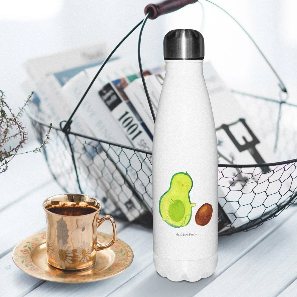 Insulated bottle avocado core rolls Thermos bottles, Thermos, Thermos bottle 500ml, stainless steel, Thermos bottle, avocado, vegetables, child, love, infant, big love, pregnancy, for birth, birthday, first child, baby, avocados, baby party, birth