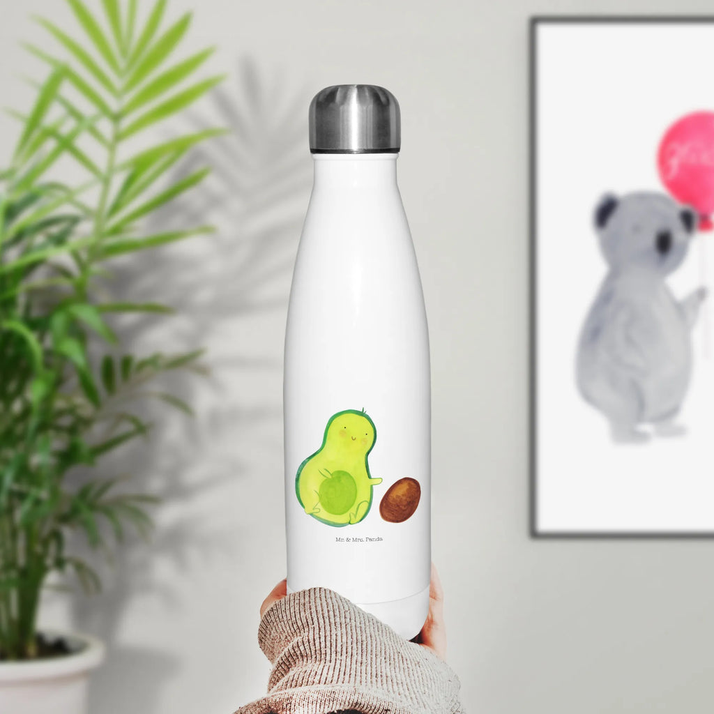 Insulated bottle avocado core rolls Thermos bottles, Thermos, Thermos bottle 500ml, stainless steel, Thermos bottle, avocado, vegetables, child, love, infant, big love, pregnancy, for birth, birthday, first child, baby, avocados, baby party, birth