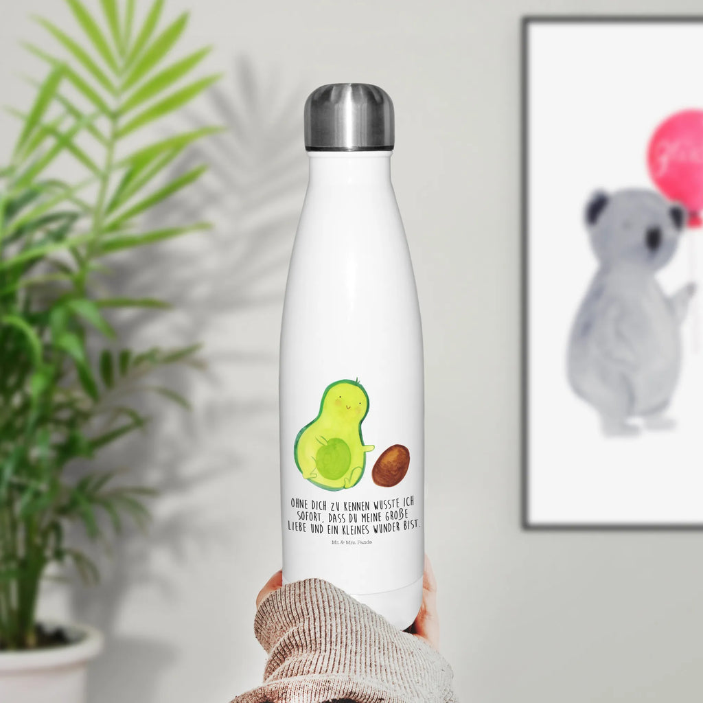 Insulated bottle avocado core rolls Thermos bottles, Thermos, Thermos bottle 500ml, stainless steel, Thermos bottle, avocado, vegetables, child, love, infant, big love, pregnancy, for birth, birthday, first child, baby, avocados, baby party, birth