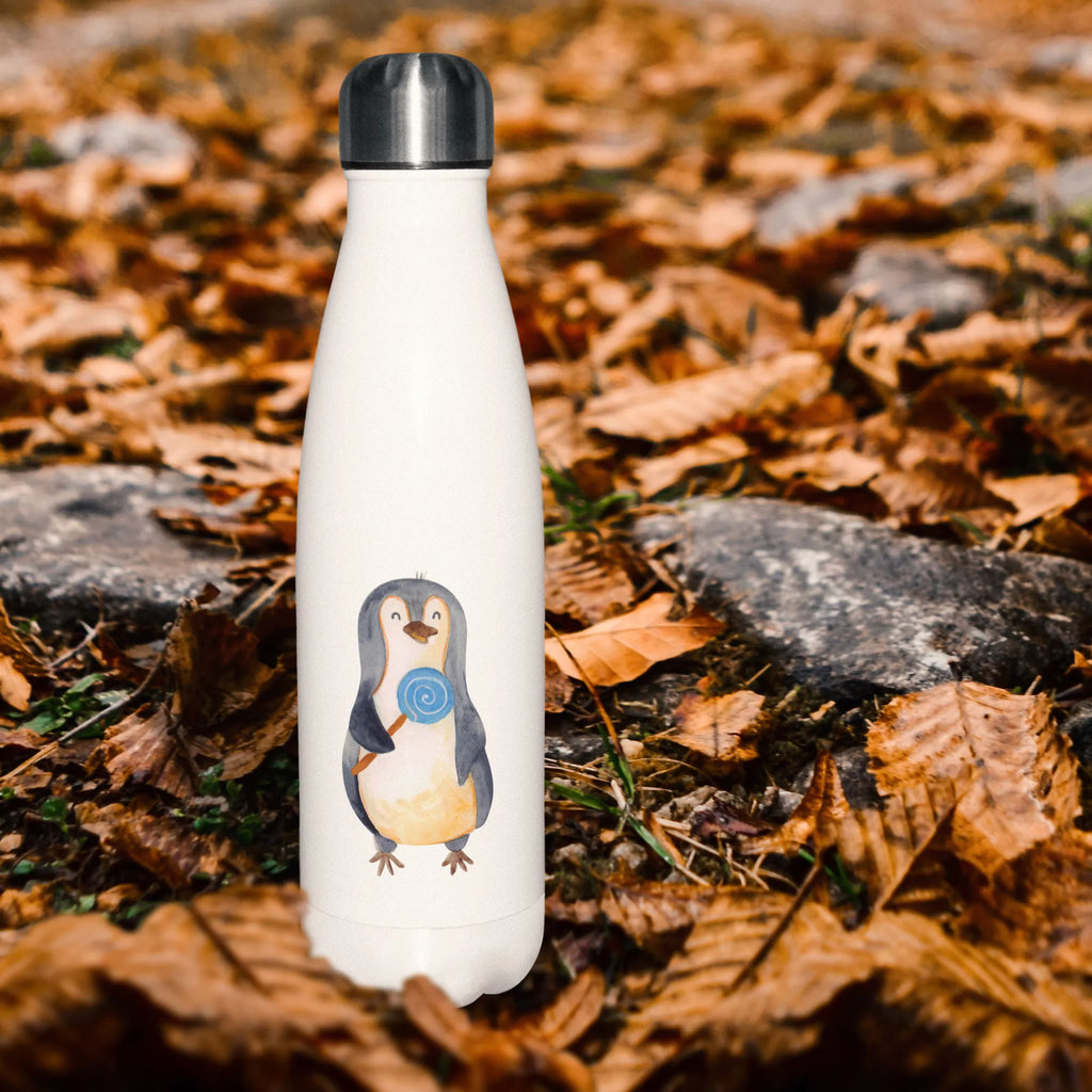 Insulated bottle Penguin lollipop Thermos bottle, Thermos, Thermos bottles, Thermos bottle 500ml, stainless steel, Penguin, North Pole, Winter, Penguins, penguins, crook, rebel, candy, bullshit, lollipop, slogan, hoodlum