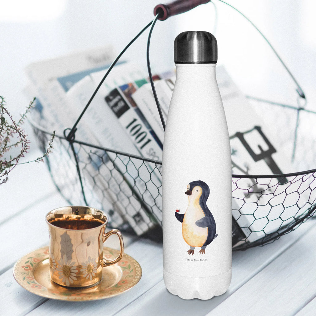 Insulated bottle Penguin ladybug Thermos bottles, Thermos, Thermos bottle 500ml, Thermos bottle, stainless steel, Penguin, North Pole, Winter, Penguins, happiness, joy, love, ladybird, wonder, penguins, joy of life