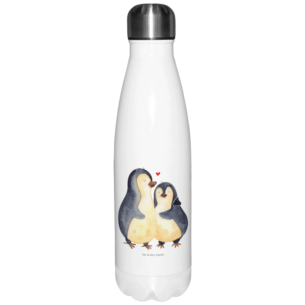Insulated bottle Penguin embrace Thermos bottles, stainless steel, Thermos bottle 500ml, Thermos, Thermos bottle, Penguin, North Pole, Winter, Penguins, engagement, proof of love, penguin, wedding gift, love gift, anniversary, lovers, wedding day, wedding, love