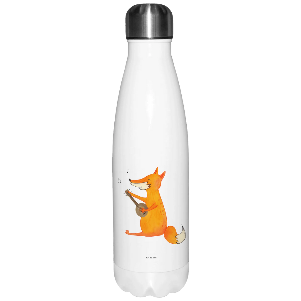 Insulated bottle Fox guitar Thermos, stainless steel, Thermos bottles, Thermos bottle, Thermos bottle 500ml, fox, foxes, forest wildlife, clever as a fox, animal lover, singer, guitar, gift musician, musician, Fox, music saying