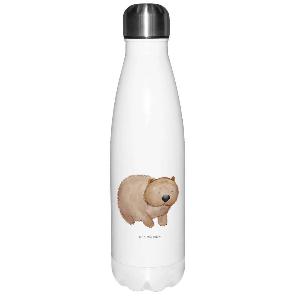 Insulated bottle Wombat Thermos, Thermos bottle, Thermos bottles, stainless steel, Thermos bottle 500ml, small animals, cute, funny, cute animal motives, hand drawn, small world, funny sayings, good mood, happy, gifts, gift ideas, special gifts, animal lover, card, motivation, Wombat, Australia, life is beautiful, saying