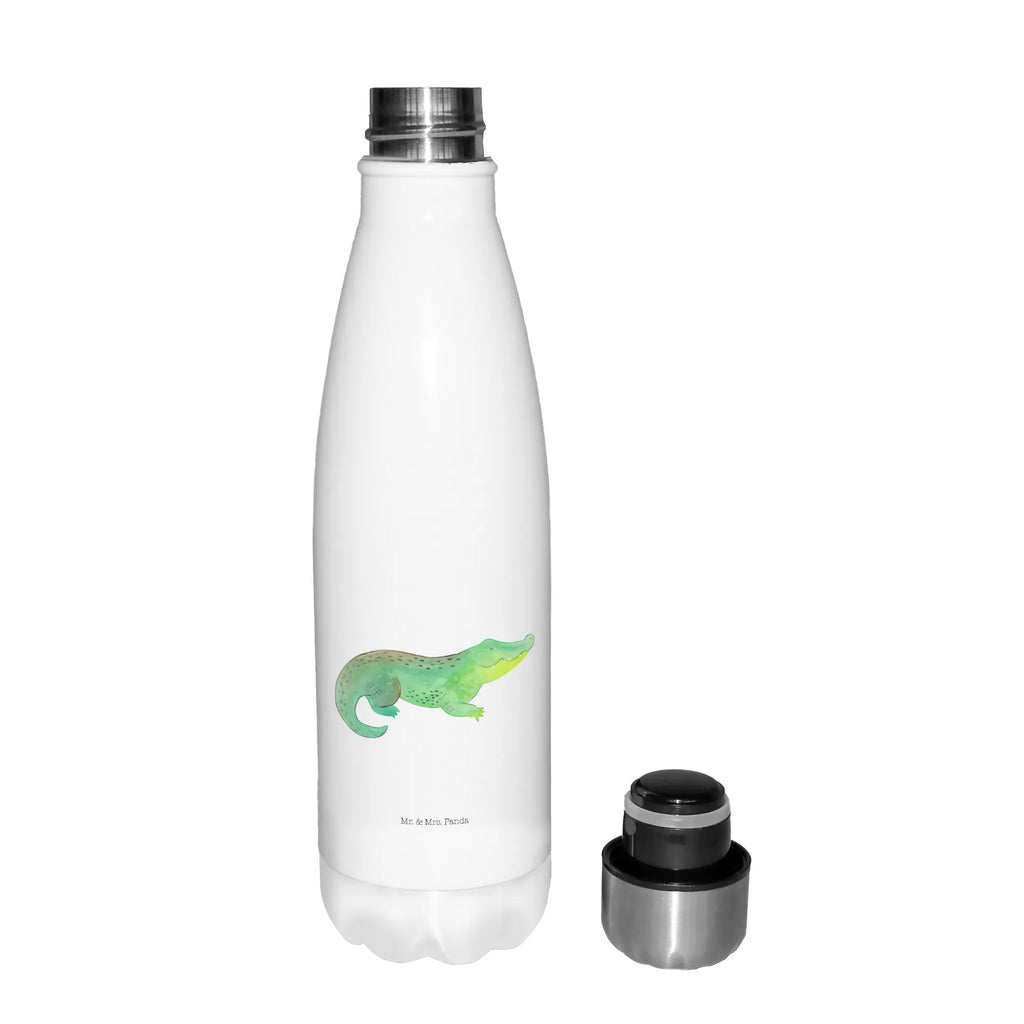 Insulated bottle Crocodile Thermos bottle, Thermos bottle 500ml, Thermos, Thermos bottles, stainless steel, Seafood, aquatic animals, ocean, sea, fish, shells, corals, reef, whale, narwhal, sea urchin, lobster, platypus, turtle, manatee, crocodile, orca, shrimp, gifts for seafood lovers, water world, underwater animals, underwater world, vacation, deep sea, seafood fans, gift ideas, seafood decoration, seafood posters, best friend, to be crazy, girlfriend, crocodiles, wanderlust, adventurousness, to be spontaneous, favorite person