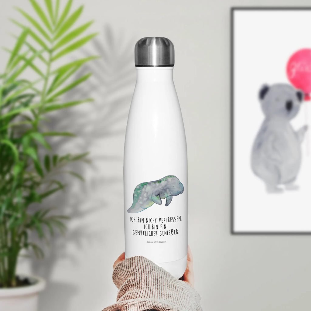 Insulated bottle manatee Relax Thermos bottle, Thermos, Thermos bottles, Thermos bottle 500ml, stainless steel, Seafood, aquatic animals, ocean, sea, fish, shells, corals, reef, whale, narwhal, sea urchin, lobster, platypus, turtle, manatee, crocodile, orca, shrimp, gifts for seafood lovers, water world, underwater animals, underwater world, vacation, deep sea, seafood fans, gift ideas, seafood decoration, seafood posters, sugar, manatees, diet mania, food, diet, losing weight, sweets