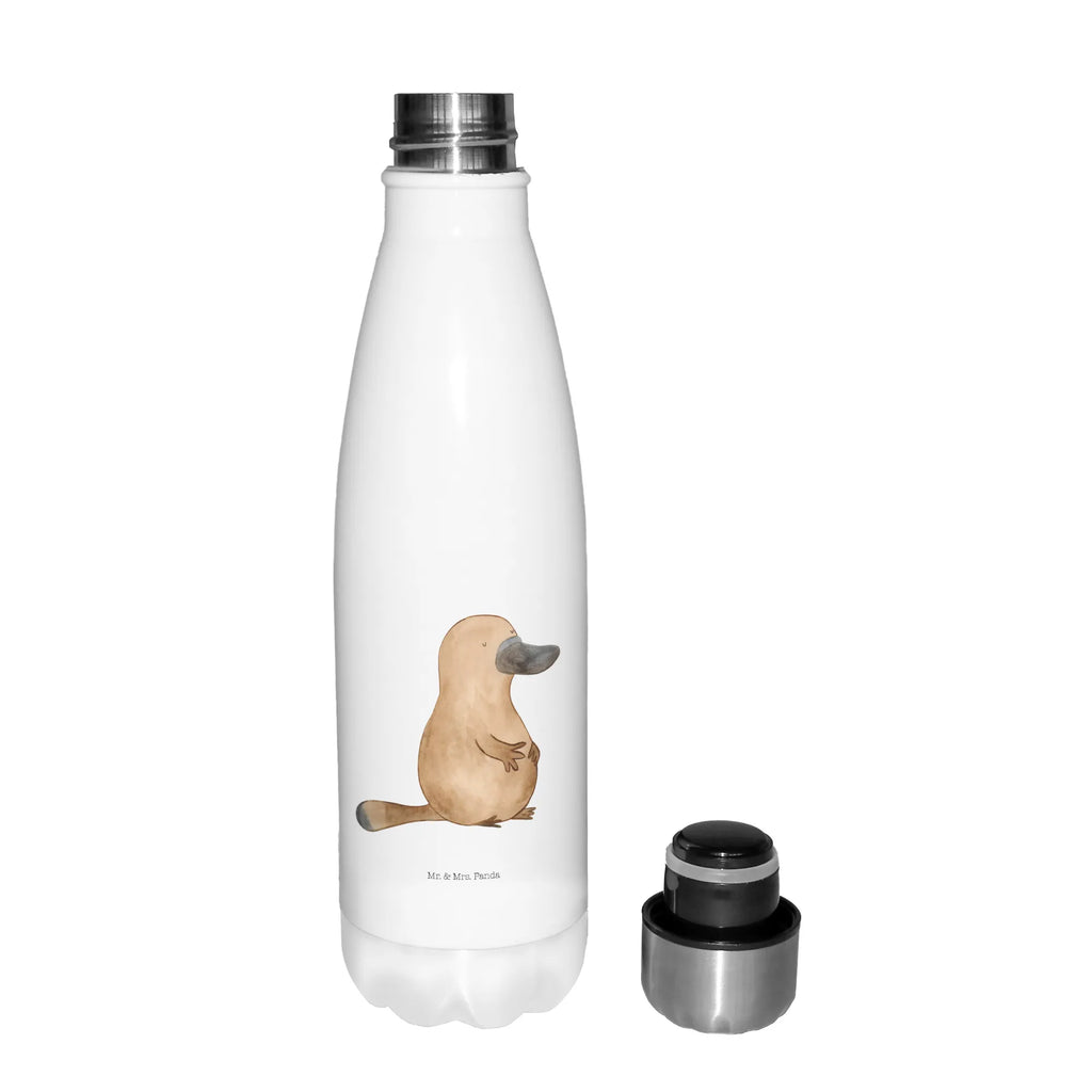 Insulated bottle platypus courage Thermos bottles, Thermos, Thermos bottle 500ml, stainless steel, Thermos bottle, Seafood, aquatic animals, ocean, sea, fish, shells, corals, reef, whale, narwhal, sea urchin, lobster, platypus, turtle, manatee, crocodile, orca, shrimp, gifts for seafood lovers, water world, underwater animals, underwater world, vacation, deep sea, seafood fans, gift ideas, seafood decoration, seafood posters, motivation, training, office, new start, work, brave, wisdom, Raodtrip, world trip, new beginning, courage, Platypus