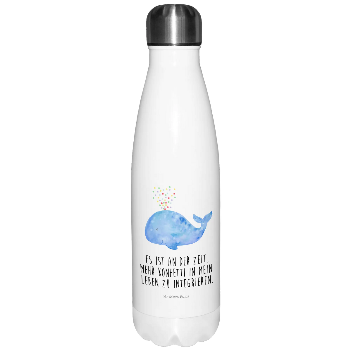 Insulated bottle whale confetti gift ideas, vacation, Seafood, aquatic animals, ocean, shells, corals, reef, whale, narwhal, sea urchin, lobster, platypus, manatee, crocodile, shrimp, gifts for seafood lovers, water world, underwater animals, underwater world, deep sea, seafood fans, seafood decoration, seafood posters, whales, losing weight, diet, new beginning, birthday, confetti, separation, new start, Whale, period of life