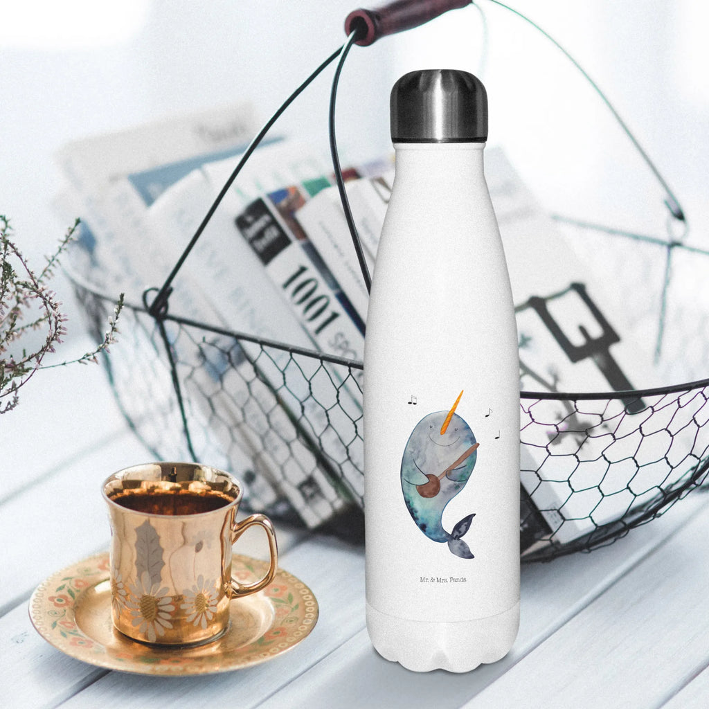 Insulated bottle narwhal guitar stainless steel, Thermos, Thermos bottle 500ml, Thermos bottle, Thermos bottles, Seafood, aquatic animals, ocean, sea, fish, shells, corals, reef, whale, narwhal, sea urchin, lobster, platypus, turtle, manatee, crocodile, orca, shrimp, gifts for seafood lovers, water world, underwater animals, underwater world, vacation, deep sea, seafood fans, gift ideas, seafood decoration, seafood posters, talks, problems, frustration, guitar, problem solving, dancing