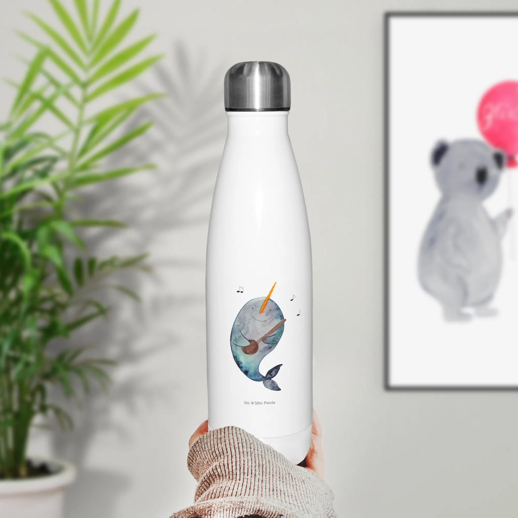 Insulated bottle narwhal guitar stainless steel, Thermos, Thermos bottle 500ml, Thermos bottle, Thermos bottles, Seafood, aquatic animals, ocean, sea, fish, shells, corals, reef, whale, narwhal, sea urchin, lobster, platypus, turtle, manatee, crocodile, orca, shrimp, gifts for seafood lovers, water world, underwater animals, underwater world, vacation, deep sea, seafood fans, gift ideas, seafood decoration, seafood posters, talks, problems, frustration, guitar, problem solving, dancing
