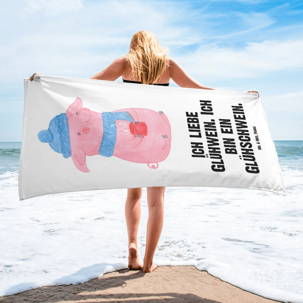 XL bath towel Pig Mulled wine extra large swim towel, XL bath towel, spa towel, large beach towel, oversized towel, luxury bath sheet, Winter, Christmas, Christmas time, snow, punch, mulled pig, mulled wine, Christmas market