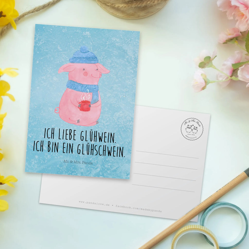 Postkarte Schwein Glühwein Grußkarte, Dankeskarte, Geburtstagskarte, Einladung, Geschenkkarte, Karte, Einladungskarte, Ansichtskarte, Ansichtskarten, Postkarte, Einladung Geburtstag, Einladungskarten Geburtstag, Winter, Weihnachten, Weihnachtsdeko, Nikolaus, Advent, Heiligabend, Wintermotiv, Glühwein, Glühschwein, Weihnachtsmarkt, Punsch