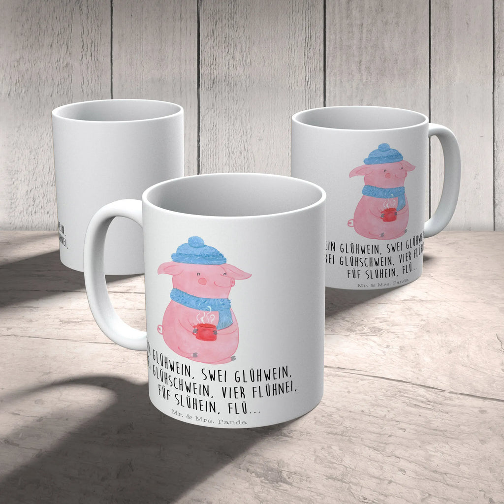 Tasse Schweinchen Glühwein Geschenktasse, Tasse mit Motiven, Bürotasse, Tasse, Porzellantasse, Keramiktasse, Kaffeetasse, Teetasse, Tasse mit Zitaten, Winter, Weihnachten, Weihnachtsdeko, Nikolaus, Advent, Heiligabend, Wintermotiv, Weihnachtsmarkt, Glühwein, Betrunken, Spruch