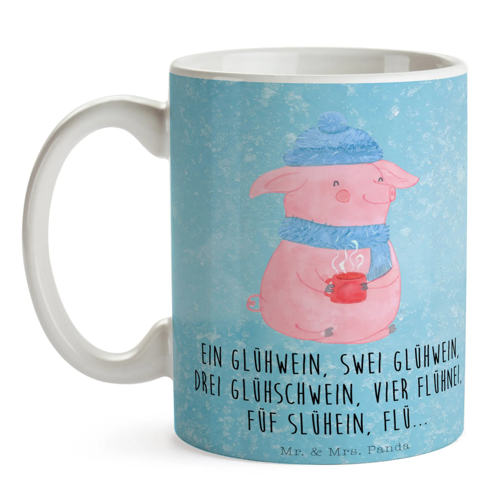 Tasse Schweinchen Glühwein Geschenktasse, Tasse mit Motiven, Bürotasse, Tasse, Porzellantasse, Keramiktasse, Kaffeetasse, Teetasse, Tasse mit Zitaten, Winter, Weihnachten, Weihnachtsdeko, Nikolaus, Advent, Heiligabend, Wintermotiv, Weihnachtsmarkt, Glühwein, Betrunken, Spruch