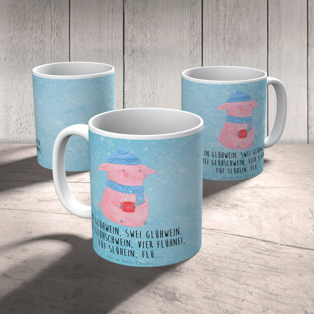 Tasse Schweinchen Glühwein Geschenktasse, Tasse mit Motiven, Bürotasse, Tasse, Porzellantasse, Keramiktasse, Kaffeetasse, Teetasse, Tasse mit Zitaten, Winter, Weihnachten, Weihnachtsdeko, Nikolaus, Advent, Heiligabend, Wintermotiv, Weihnachtsmarkt, Glühwein, Betrunken, Spruch