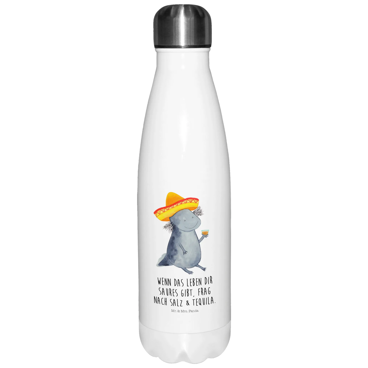 Insulated bottle axolotl tequila Edelstahl Thermosflasche, flasche aus edelstahl, Vakuumflasche, Trinkgefäß, thermosflaschen, Trinkflasche Isoliert, Isolier-Trinkflasche, Wasserflasche, Getränkeflasche, thermobehälter, isolierflaschen, trinkflaschen, Sportflasche, Outdoorflasche, Sprudelflasche, Thermo-Trinkflasche, thermo trinkflasche, Thermos, Thermosflasche, metallflasche, thermobottle, reiseflasche, isolierbehälter, wanderflasche, Trinkflasche, Kaffeeflasche, isolier trinkflasche, Edelstahlflasche, Thermoflasche Edelstahl, edelstahl isolierflasche, Teeflasche, Trinkbehälter, schulflasche, edelstahl wasserflasche, Axolotl, Molch, Mexico, Zitrone, Schwanzlurch, Mexiko, Lurch, Feuerdrache, Sombrero, Spruch, Feuersalamander, Motivation, Lurche, Axolot, Tequila