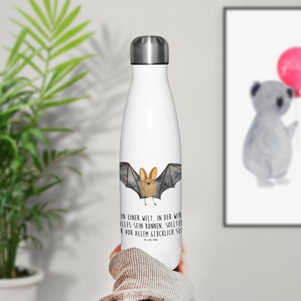 Butelka termiczna nietoperz skrzydło Motywy zwierzęce, dobra energia, zabawne powiedzonka, zwierzęta