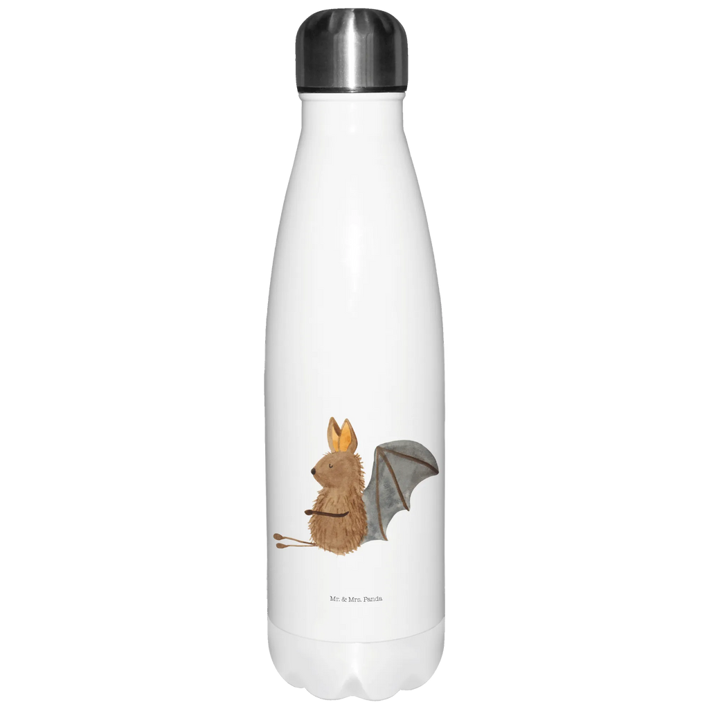Insulated bottle bat Sit Thermos, Thermos bottle 500ml, Thermos bottle, stainless steel, Thermos bottles, small animals, cute, funny, cute animal motives, hand drawn, small world, funny sayings, good mood, happy, gifts, gift ideas, special gifts, animal lover, card, relax, motivation, bat, bats