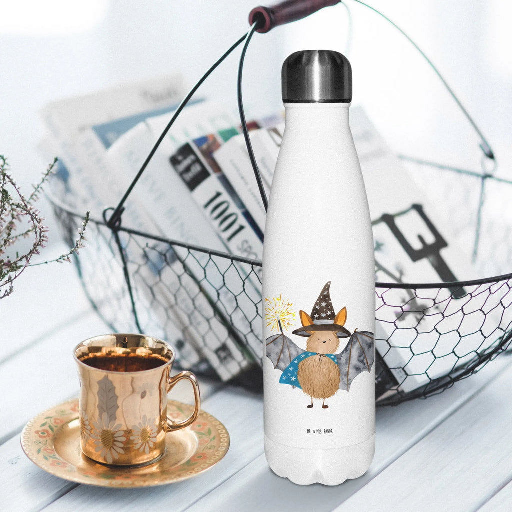 Insulated bottle bat wizard Thermos, Thermos bottle 500ml, Thermos bottles, Thermos bottle, stainless steel, small animals, cute, funny, cute animal motives, hand drawn, small world, funny sayings, good mood, happy, gifts, gift ideas, special gifts, animal lover, card, get in, women, magicians, sorcerers, bats, Bats