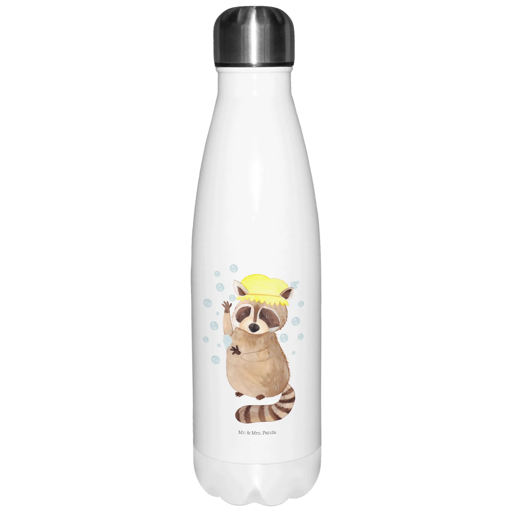 Insulated bottle Raccoon Thermos bottles, Thermos bottle, Thermos, Thermos bottle 500ml, stainless steel, small animals, cute, funny, cute animal motives, hand drawn, small world, funny sayings, good mood, happy, gifts, gift ideas, special gifts, animal lover, card, plan, daydreaming, raccoon, wash, soap bubbles