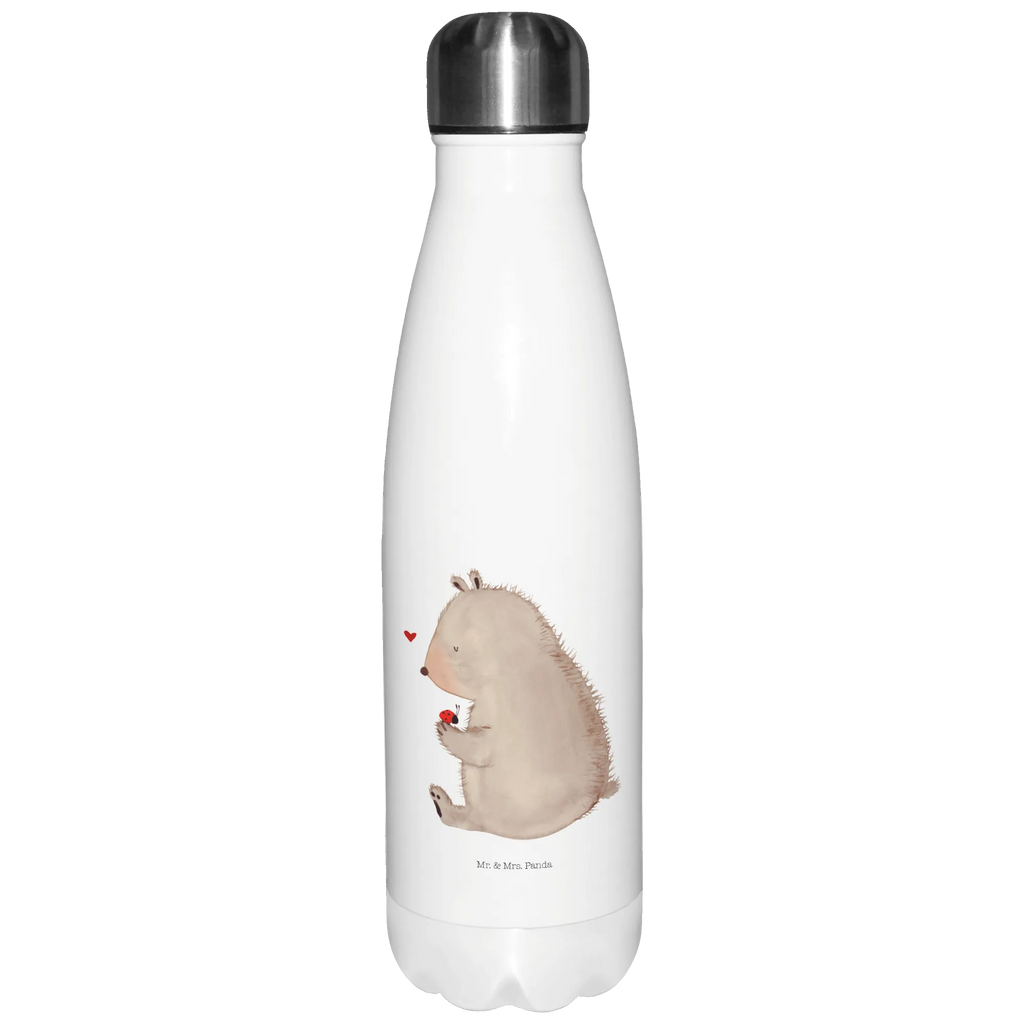 Insulated bottle bear ladybug Thermos, Thermos bottles, Thermos bottle, Thermos bottle 500ml, stainless steel, bear, teddy, teddy bear, cuddly toy, life is beautiful, freedom, ladybird, love, motivation