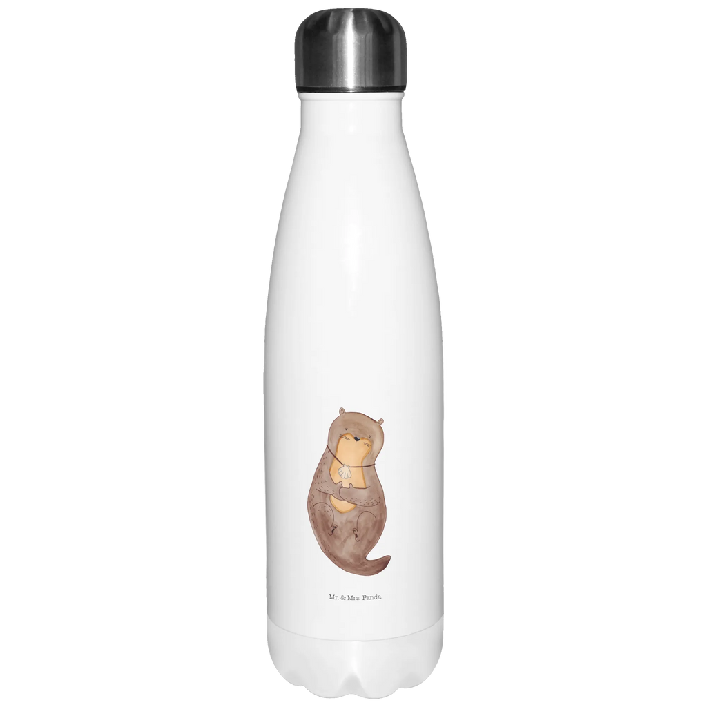 Insulated bottle otter shell Thermos bottle, Thermos bottle 500ml, Thermos bottles, Thermos, stainless steel, otter, marten, sea otter, European otter, water mammal, aquatic animal, baby otter, predator, water, otter gifts, animal lover, gift ideas for animal lovers, animal, mammal, water animal, gifts for people in love, dreaming, daydreaming, otter love, brooding, motivation, office