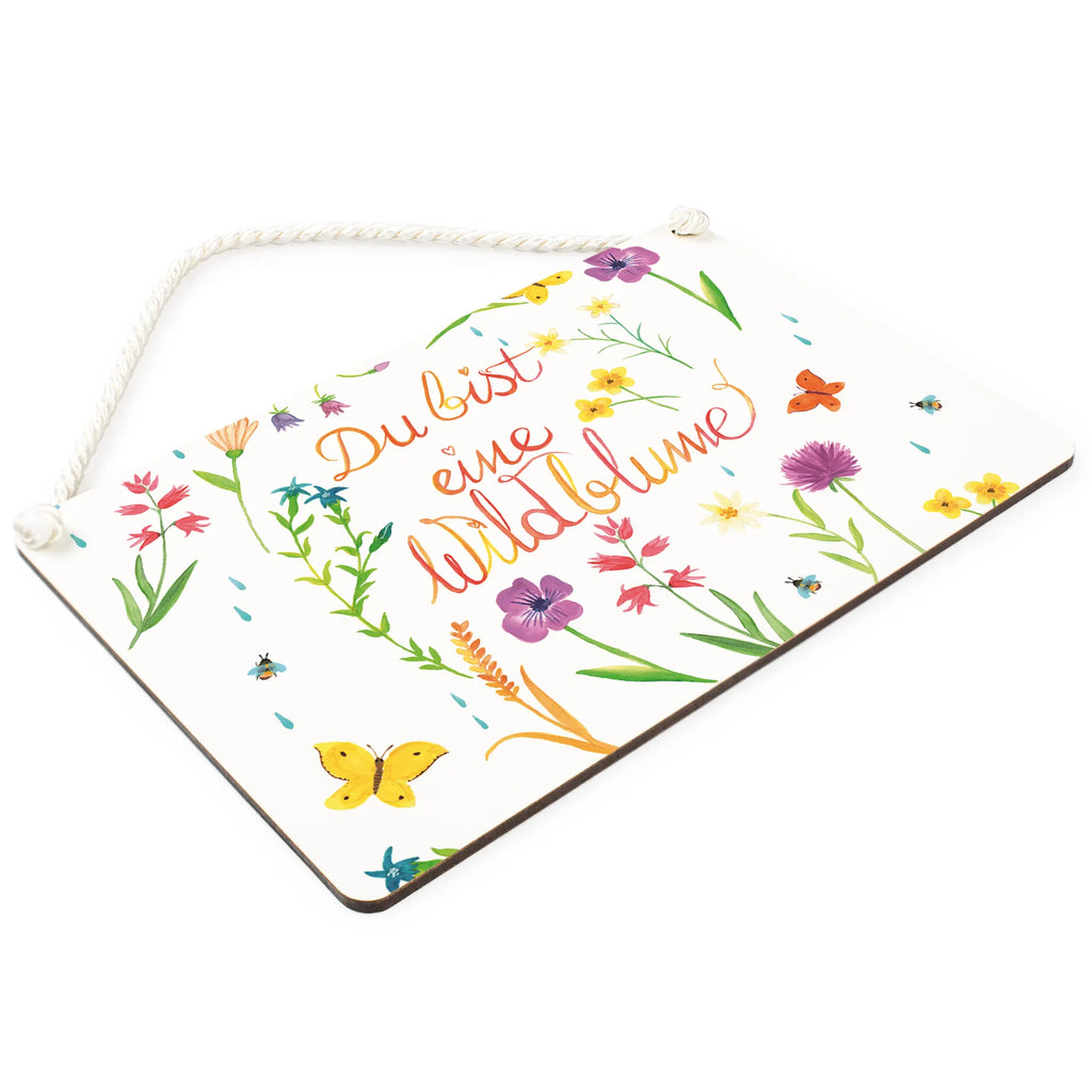 Decorative sign You are a wildflower Nature, joy of life, love, nature motif, anniversary, flower motif, gift girlfriend, gift women, wedding anniversary, wild, wild flower, compliment
