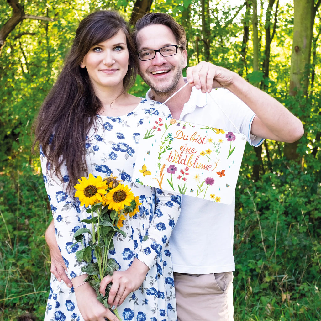 Decorative sign You are a wildflower Nature, joy of life, love, nature motif, anniversary, flower motif, gift girlfriend, gift women, wedding anniversary, wild, wild flower, compliment