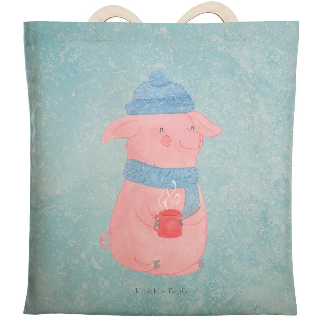 Shopping bag piggy Mulled wine shopper, cloth bag, cotton bag, bag, shoulder bag, Carrier bag, pouch, Winter, Christmas, Christmas time, snow, saying, Christmas market, mulled wine, drunk