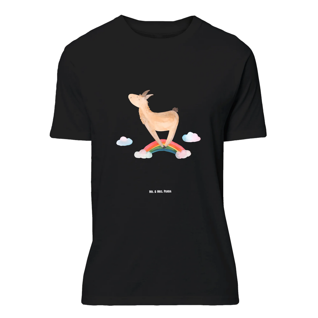 T-Shirt Standard Lama Regenbogen T-Shirt, T-Shirt mit Spruch, Jubiläum, Lustiges T-Shirt, Herrn, Shirt, Damen, Nachthemd, Geburstag, Schlafshirt, Junggesellenabschied, Tshirt, Lama, Alpaka, Abi, Außenseiter, Selbstständig, Freiheit, Lamas, Regenbogen, Haters Gonna Hate, Wolkenland, Schule, Hobby, Haters