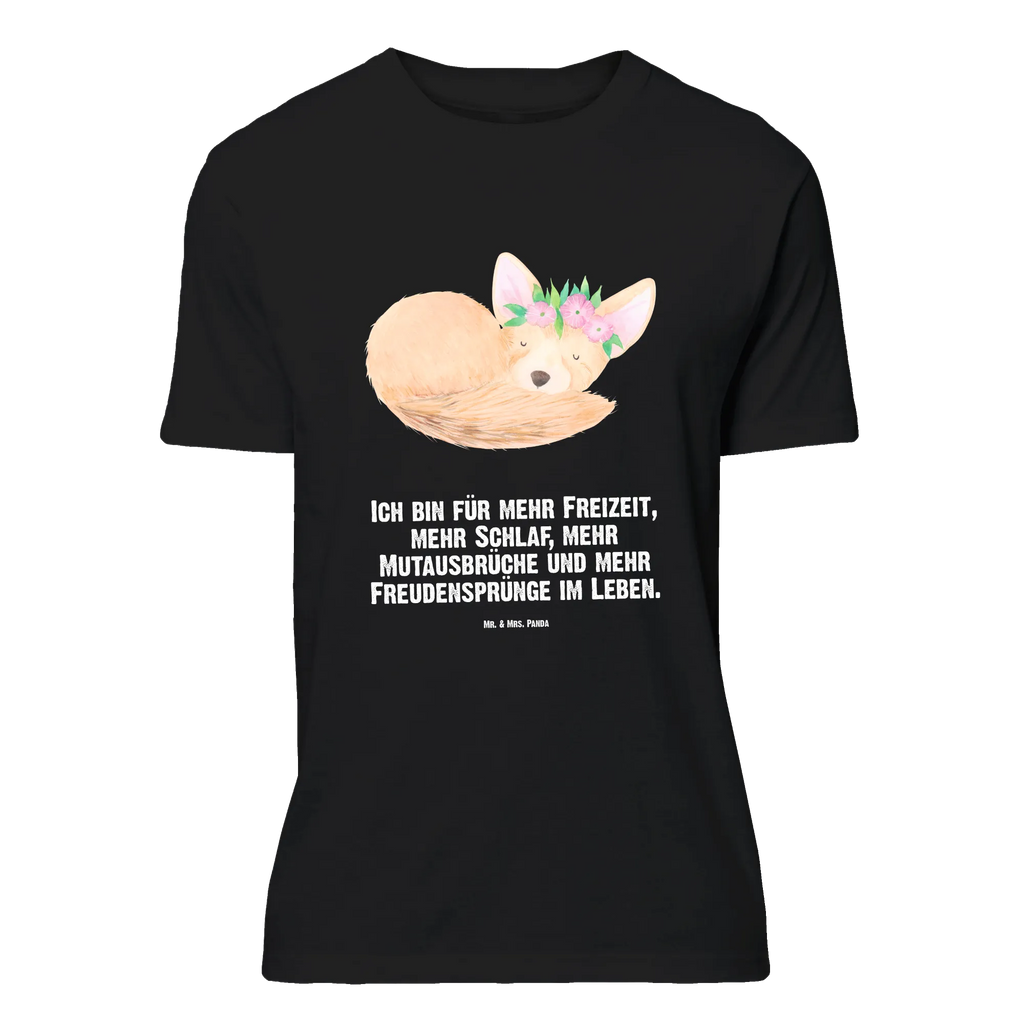 T-shirt desert fox Flower Jubiläum, Herrn, T-Shirt, Damen, Nachthemd, Tshirt, Lustiges T-Shirt, T-Shirt mit Spruch, Shirt, Schlafshirt, Junggesellenabschied, Geburstag, Wildtiere, Afrika, Blumen, Glücklich, Wüstenfuchs, Blumenkranz, Wüste