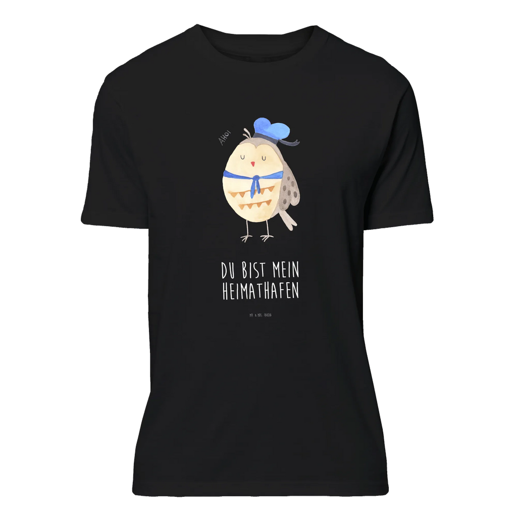 T-shirt Owl sailor Shirt, T-shirt, owl, forest animal, bird, nocturnal, gift ideas, birthday present, illustrated, funny, romantic gift, owl decor, Home port, Owl, Sailor, Owl saying, Mariner, Marriage, Owl decoration, Pun funny, Wedding anniversary gift, Girlfriend