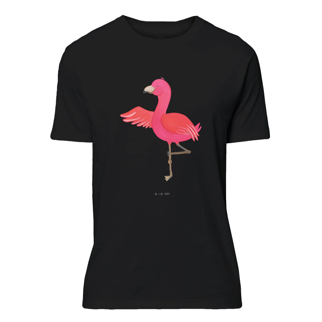 T-Shirt Standard Flamingo Yoga Damen, Männer, Jubiläum, Lustiges T-Shirt, Herrn, Tshirt, T-Shirt, Party, Geburstag, Shirt, Frauen, Sprüche, T-Shirt mit Spruch, Schlafshirt, Nachthemd, Junggesellenabschied, Flamingo, Yoga-Übung, Achtsamkeit, Entspannung, Vogel, Tiefenentspannung, Yoga, Ärger, Aufregen, Namaste