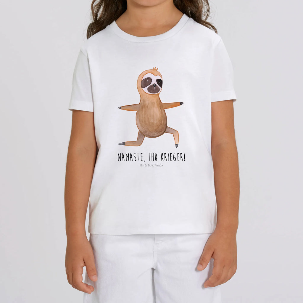 Organic Kids T-Shirt sloth yoga Kinder T-Shirt Jungen, Kinder T-Shirt, Kinder T-Shirt Mädchen, Faultier Geschenk, Faultier, Faultier Deko, Atmung, Lieblingstier, Namaste, Yogaübungen, Meditation, Gelassenheit, Faultiere, Entspannung, Yoga, Krieger, faul