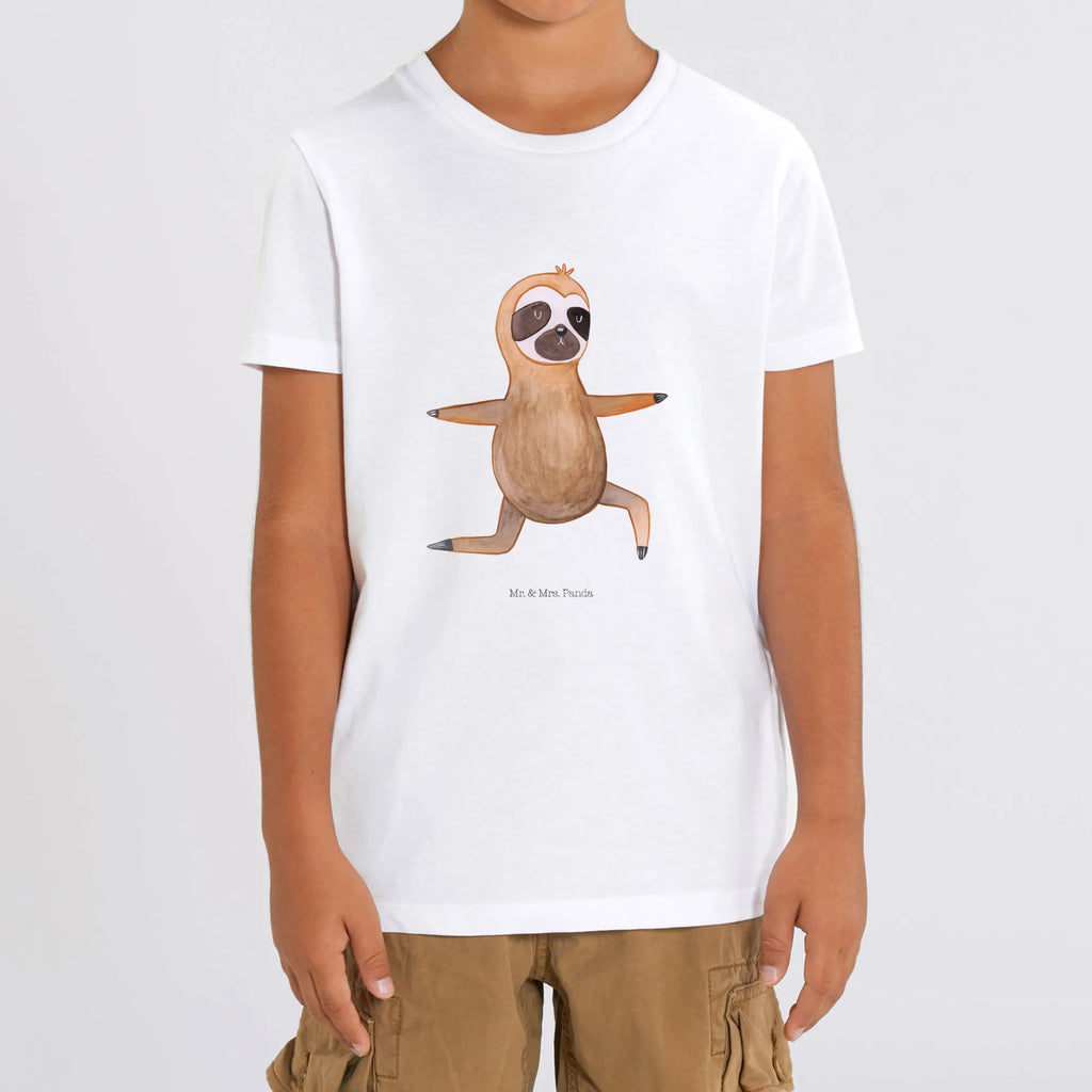 Organic Kids T-Shirt sloth yoga Kinder T-Shirt Jungen, Kinder T-Shirt, Kinder T-Shirt Mädchen, Faultier Geschenk, Faultier, Faultier Deko, Atmung, Lieblingstier, Namaste, Yogaübungen, Meditation, Gelassenheit, Faultiere, Entspannung, Yoga, Krieger, faul