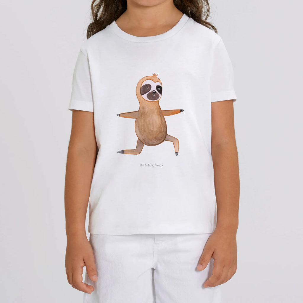 Organic Kids T-Shirt sloth yoga Kinder T-Shirt Jungen, Kinder T-Shirt, Kinder T-Shirt Mädchen, Faultier Geschenk, Faultier, Faultier Deko, Atmung, Lieblingstier, Namaste, Yogaübungen, Meditation, Gelassenheit, Faultiere, Entspannung, Yoga, Krieger, faul