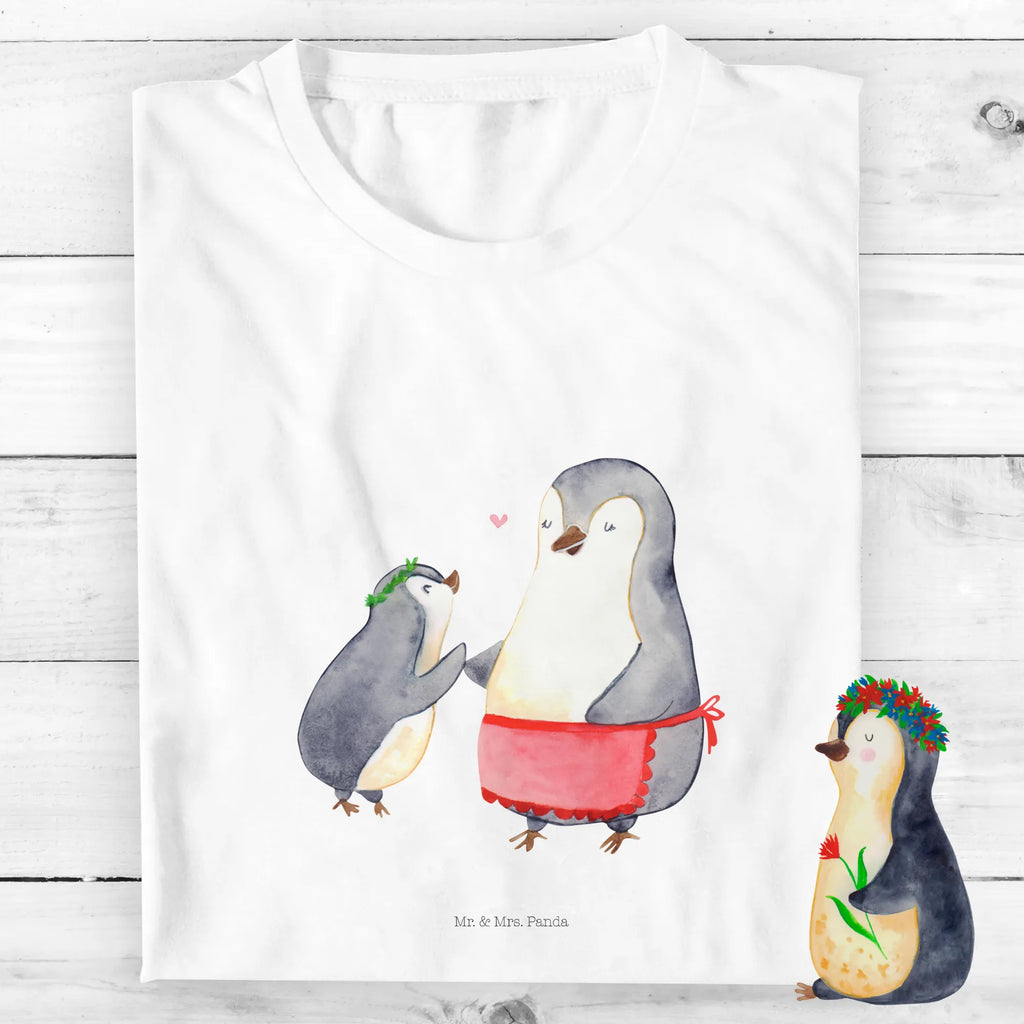 Organiczna koszulka dziecięca Pingwin z dzieckiem Kinder T-Shirt Mädchen, Kinder T-Shirt Jungen, Kinder T-Shirt, Oma, Bruder, Muttertag, Vatertag, Papa, Familie, Mama, Opa, Schwester, Mutter, Geburststag, Mami, Geschenk, Mutti