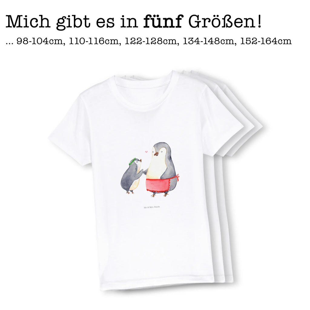 Organiczna koszulka dziecięca Pingwin z dzieckiem Kinder T-Shirt Mädchen, Kinder T-Shirt Jungen, Kinder T-Shirt, Oma, Bruder, Muttertag, Vatertag, Papa, Familie, Mama, Opa, Schwester, Mutter, Geburststag, Mami, Geschenk, Mutti