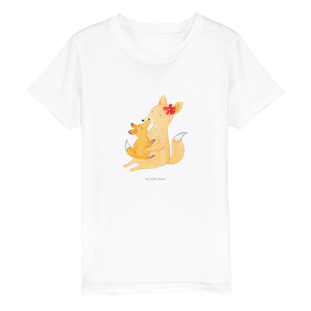 Organic Kids T-Shirt Fox mummy Kinder T-Shirt Jungen, Kinder T-Shirt Mädchen, Kinder T-Shirt, Oma, Bruder, Muttertag, Vatertag, Papa, Familie, Mama, Opa, Schwester, Lieblingstochter, Tochter, Geschenk, Beste Tochter, Mutter