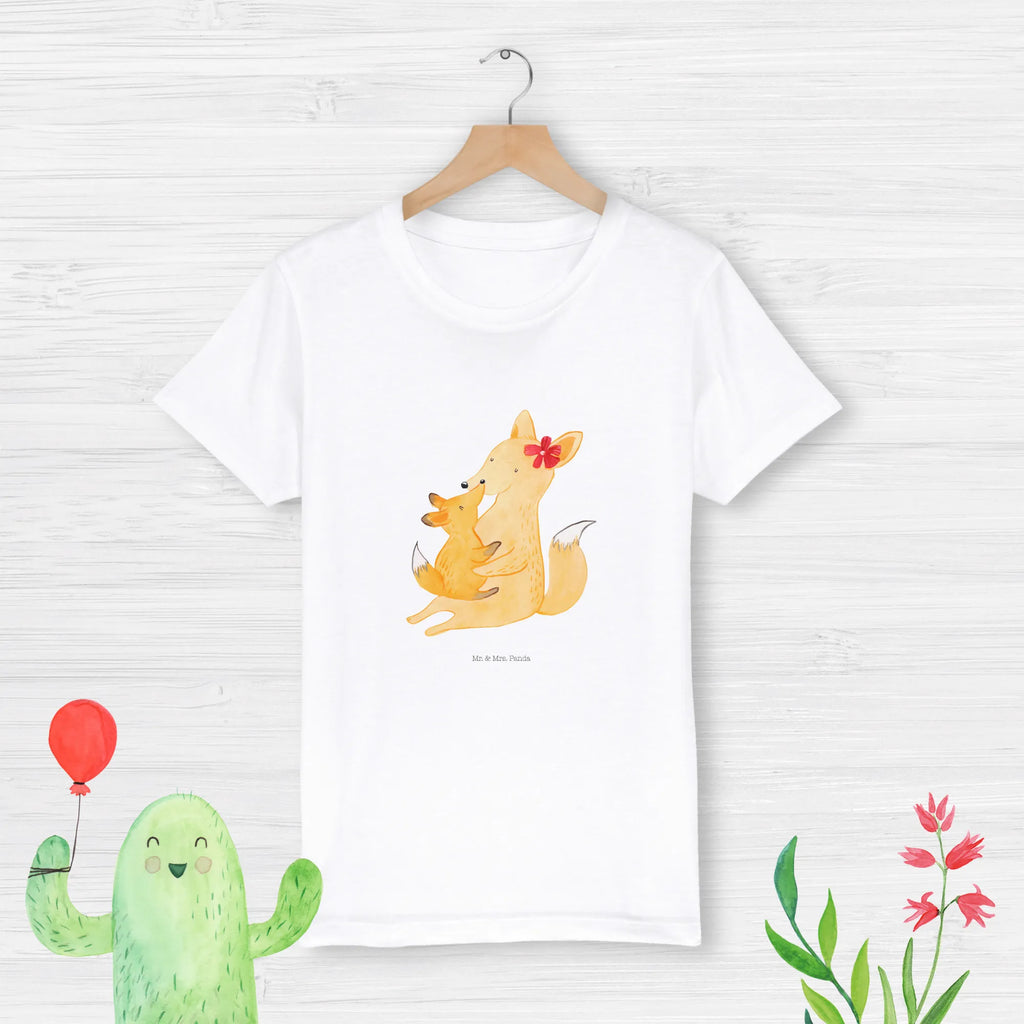 Organic Kids T-Shirt Fox mummy Kinder T-Shirt Jungen, Kinder T-Shirt Mädchen, Kinder T-Shirt, Oma, Bruder, Muttertag, Vatertag, Papa, Familie, Mama, Opa, Schwester, Lieblingstochter, Tochter, Geschenk, Beste Tochter, Mutter